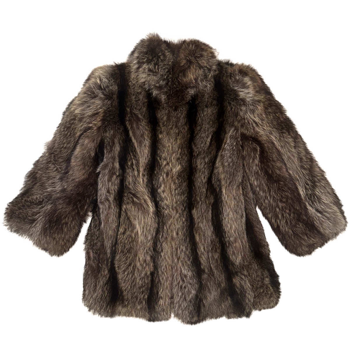 Vintage Brown Genuine Fur Coat