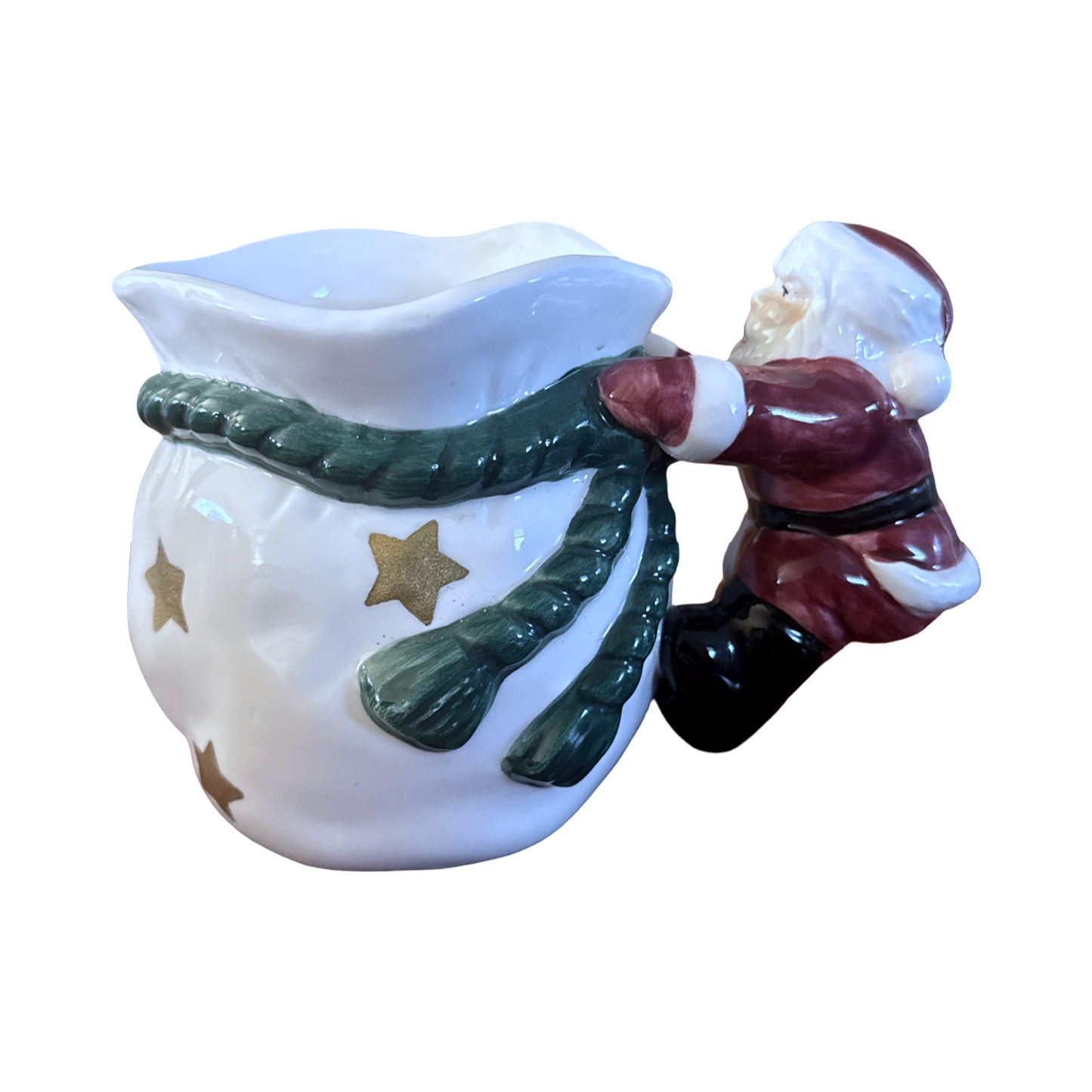 Vintage Christmas Santa Mug/ Planter