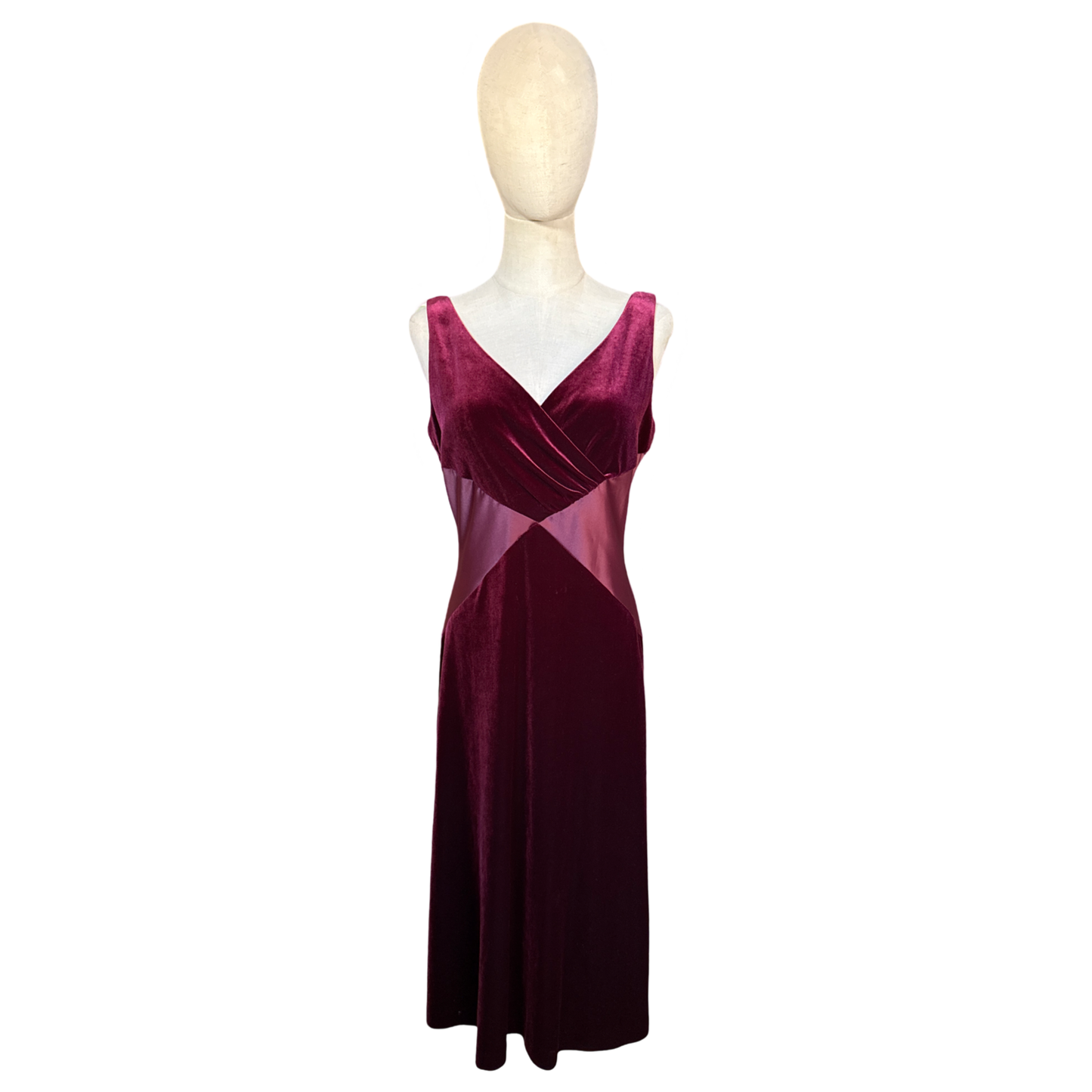 Vintage Velvet Midi Dress