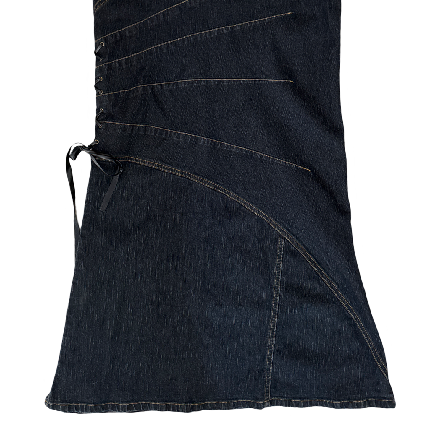 Y2K Denim Maxi Skirt