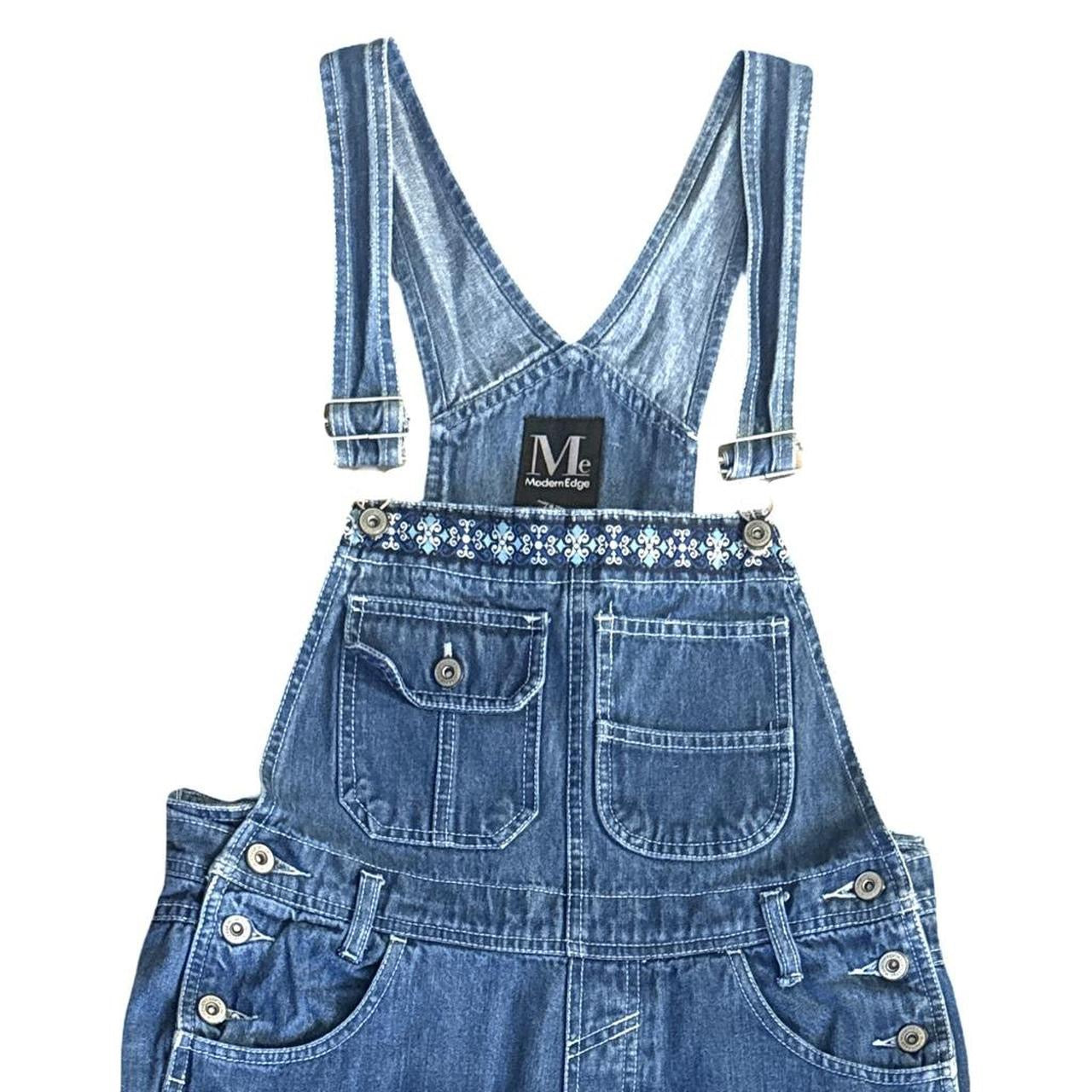 Vintage Embellished Denim Overalls