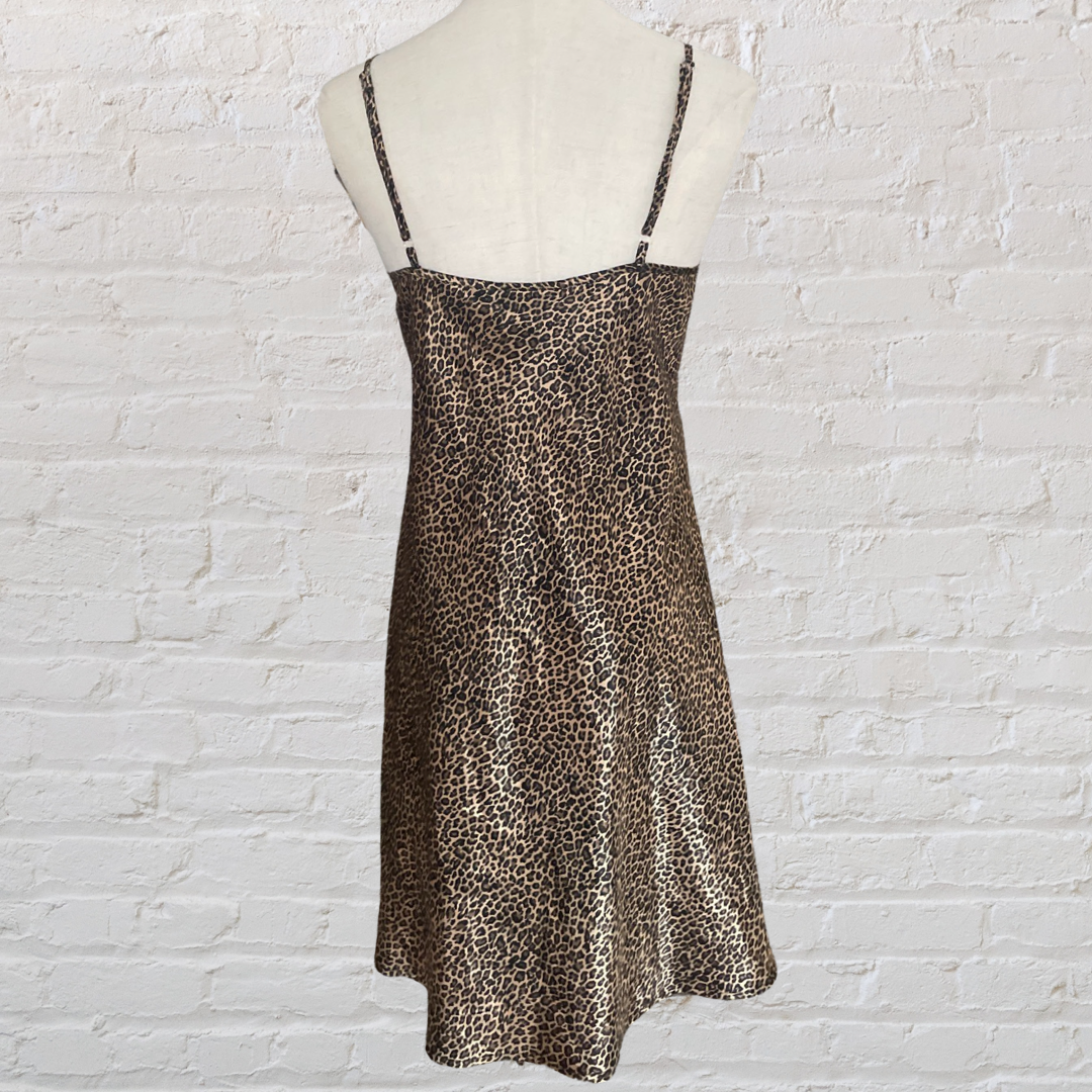 Vintage Y2K Cheetah Printed Slip Dress