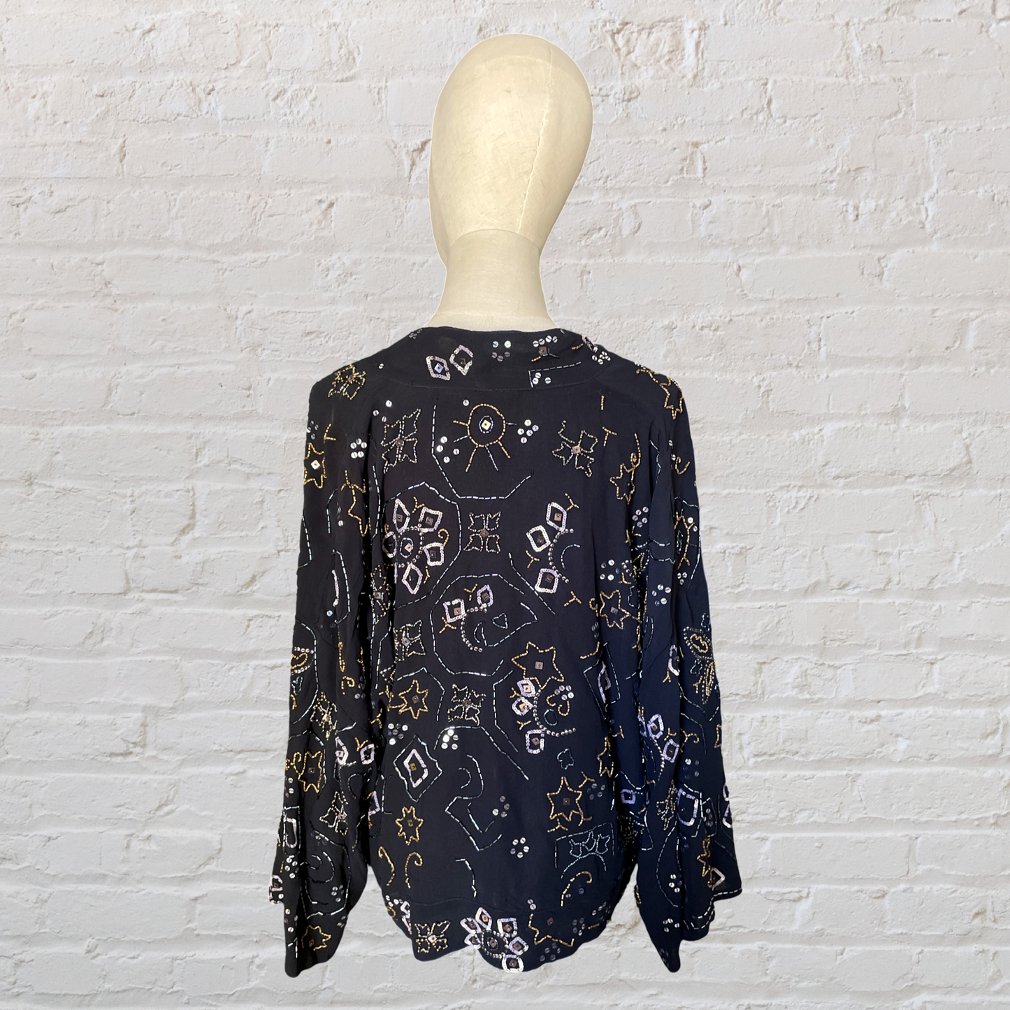 Vintage 90’s Y2K Beaded Kimono Top