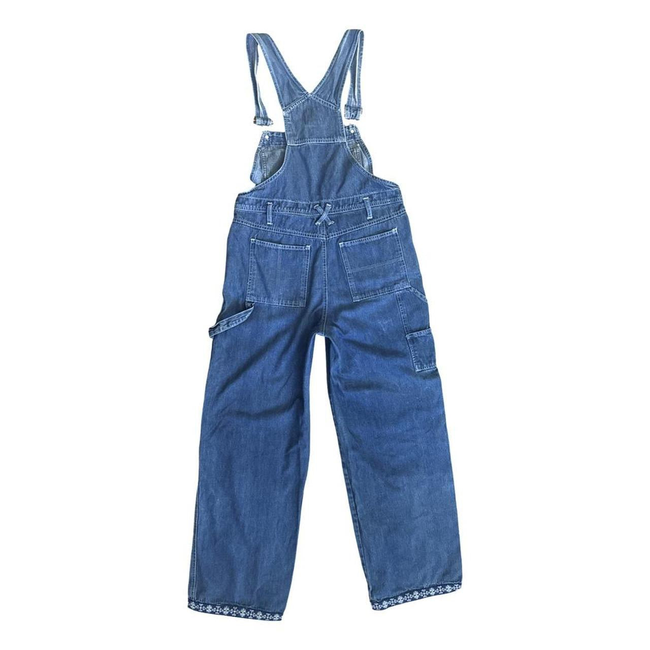 Vintage Embellished Denim Overalls