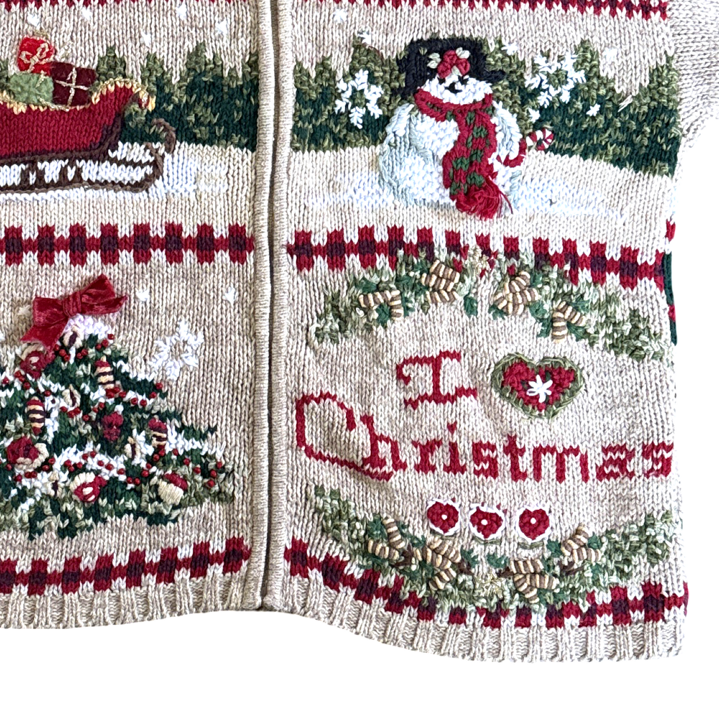 Vintage Knit Christmas Sweater