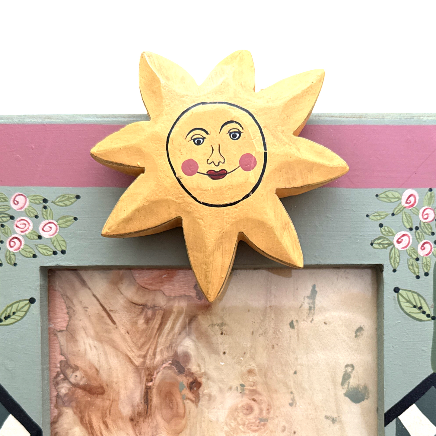 Vintage Celestial Whimsy Sun Picture Frame