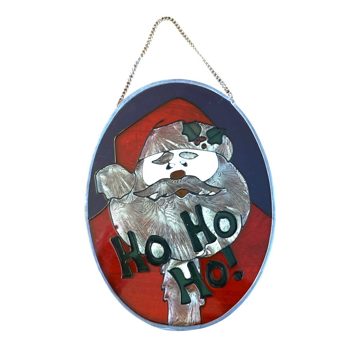 Vintage Christmas Santa Sun Catcher