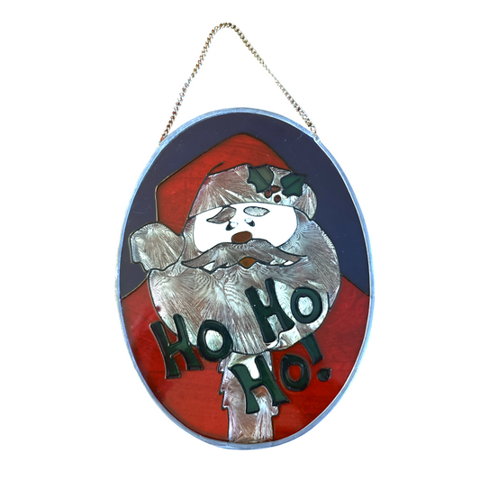 Vintage Christmas Santa Sun Catcher