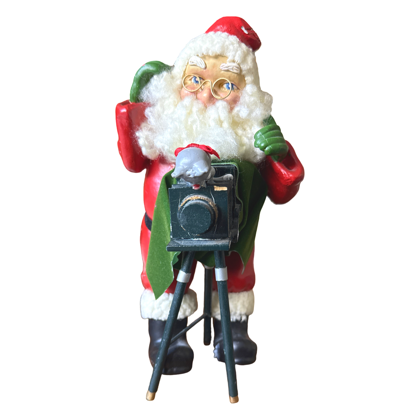 Vintage Santa Cat Tripod