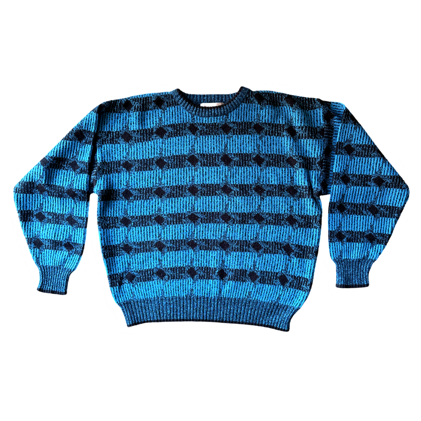 Vintage Printed Crew Neck Sweater