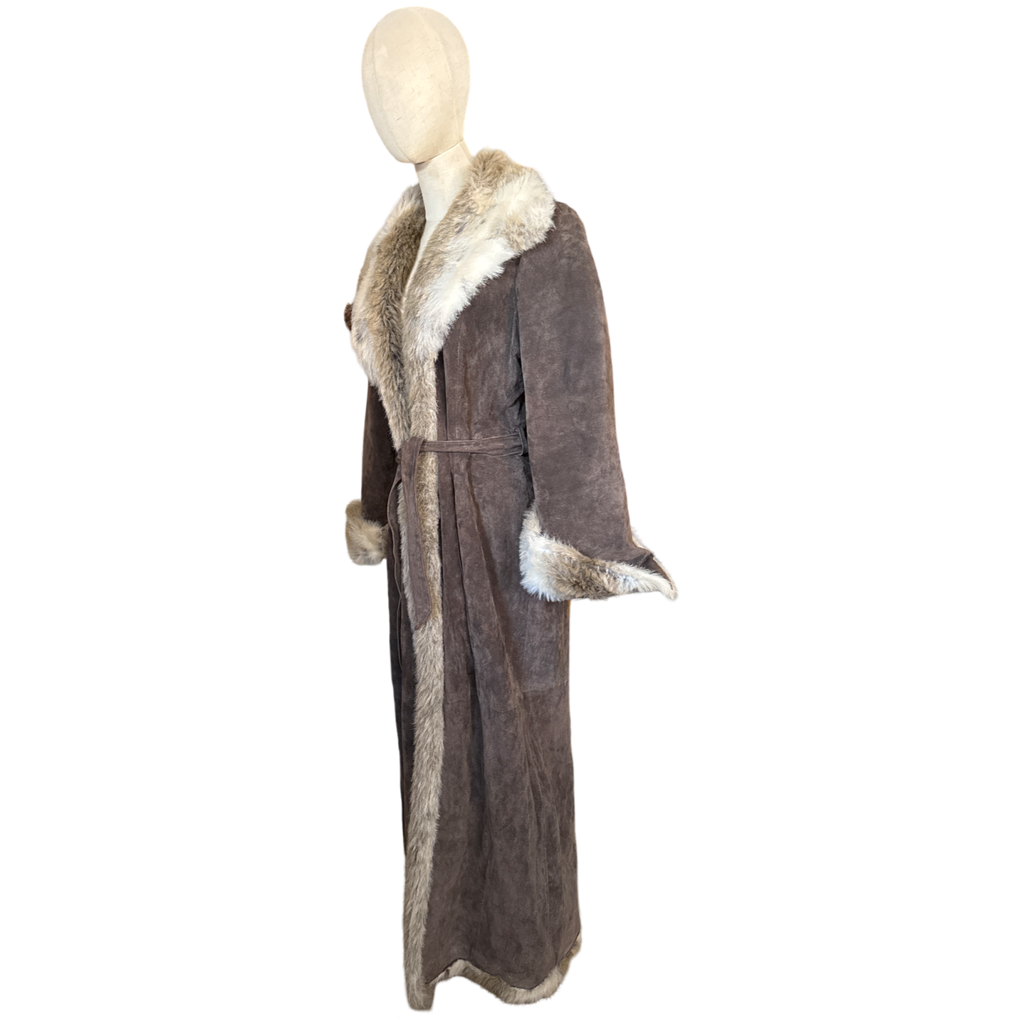 Vintage Suede Penny Lane Maxi Coat