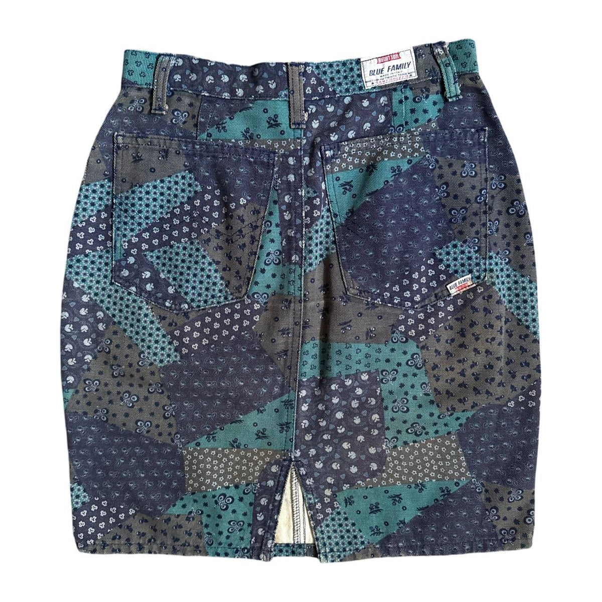 Ditsy Denim Mini Skirt