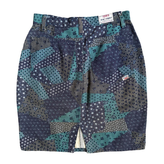 Ditsy Denim Mini Skirt