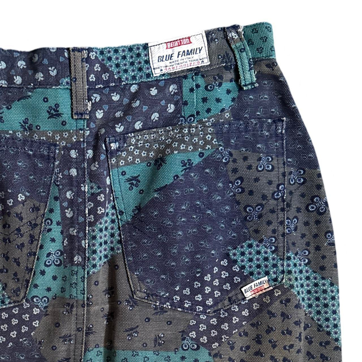 Ditsy Denim Mini Skirt