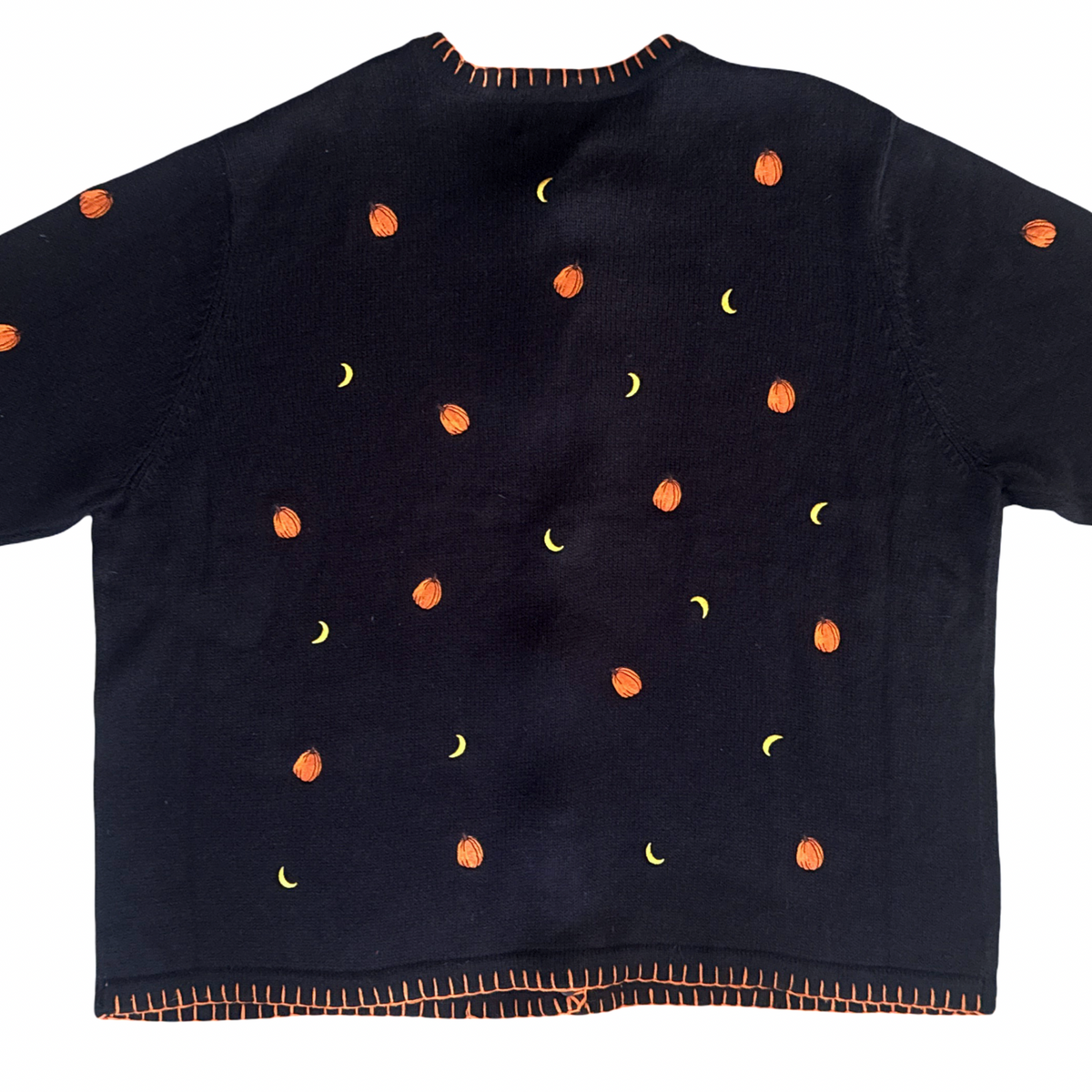 Vintage Dead Stock Halloween Embellished Button up Knit Sweater