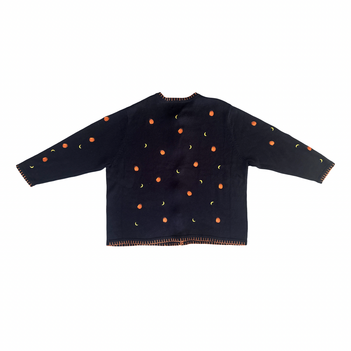 Vintage Dead Stock Halloween Embellished Button up Knit Sweater