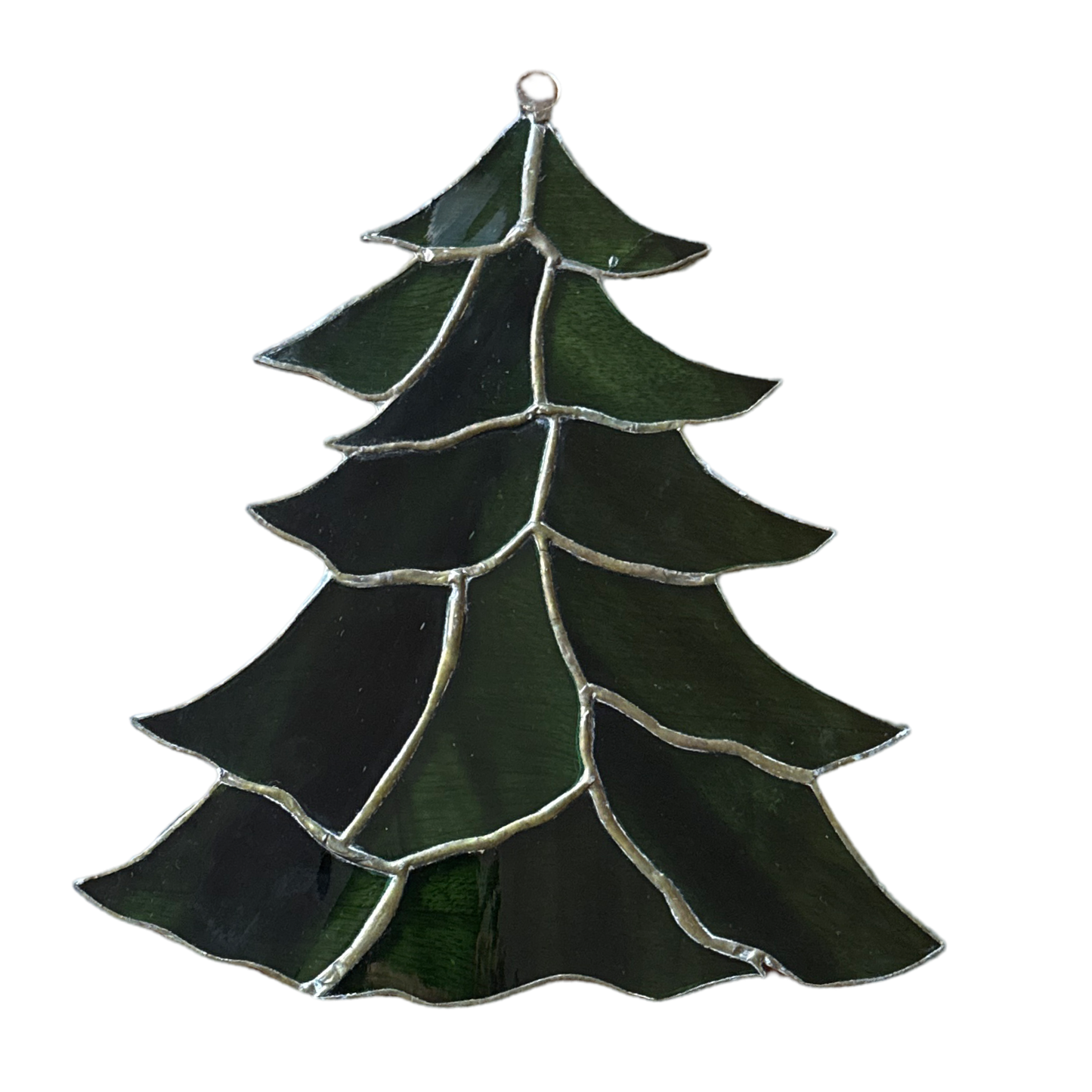 Vintage Christmas Tree Stained Glass