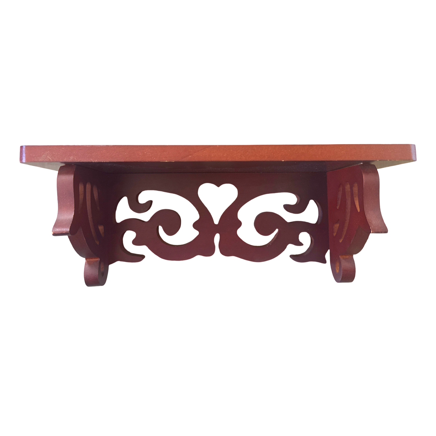 Vintage Wooden Heart Shelf