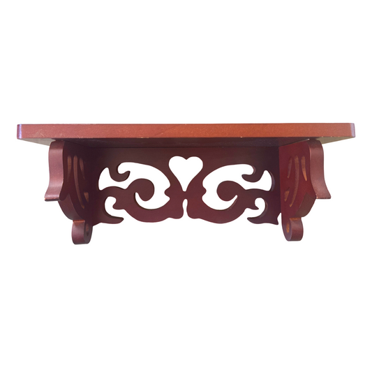 Vintage Wooden Heart Shelf