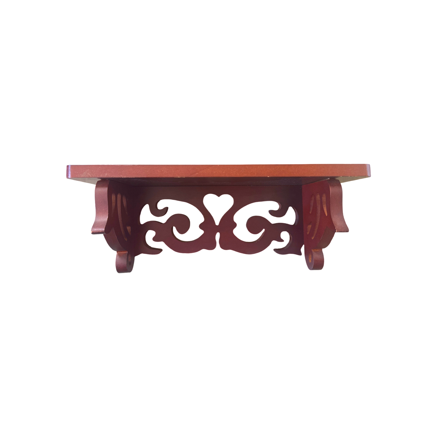Vintage Wooden Heart Shelf
