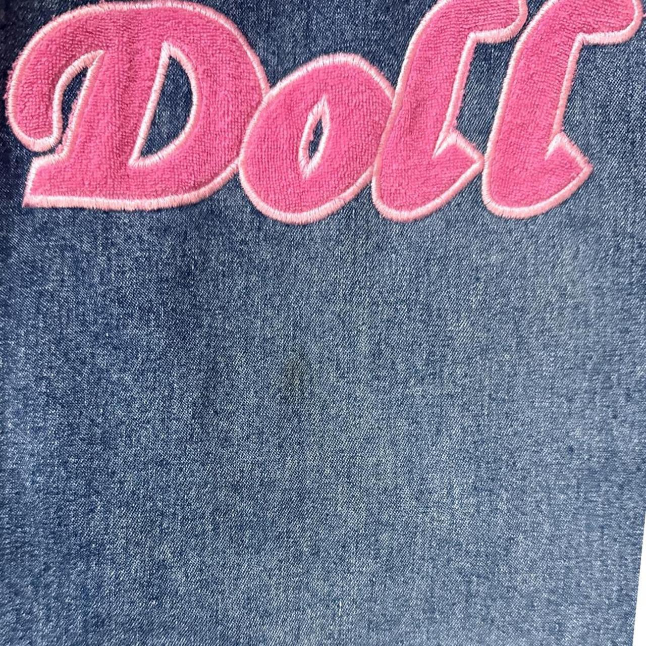Vintage Y2K Denim “Babydoll” Zip Up Hoodie