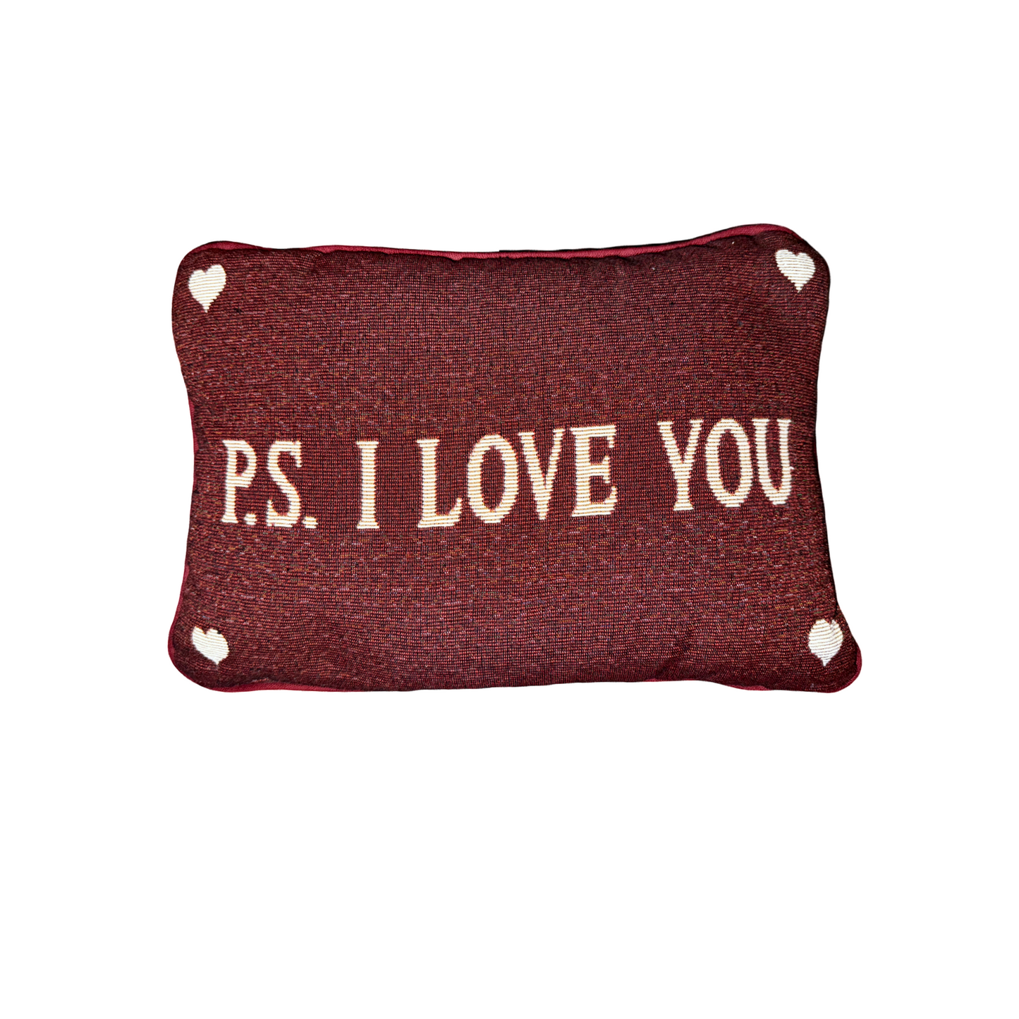 Tapestry Throw Pillow “P.S. I Love You”