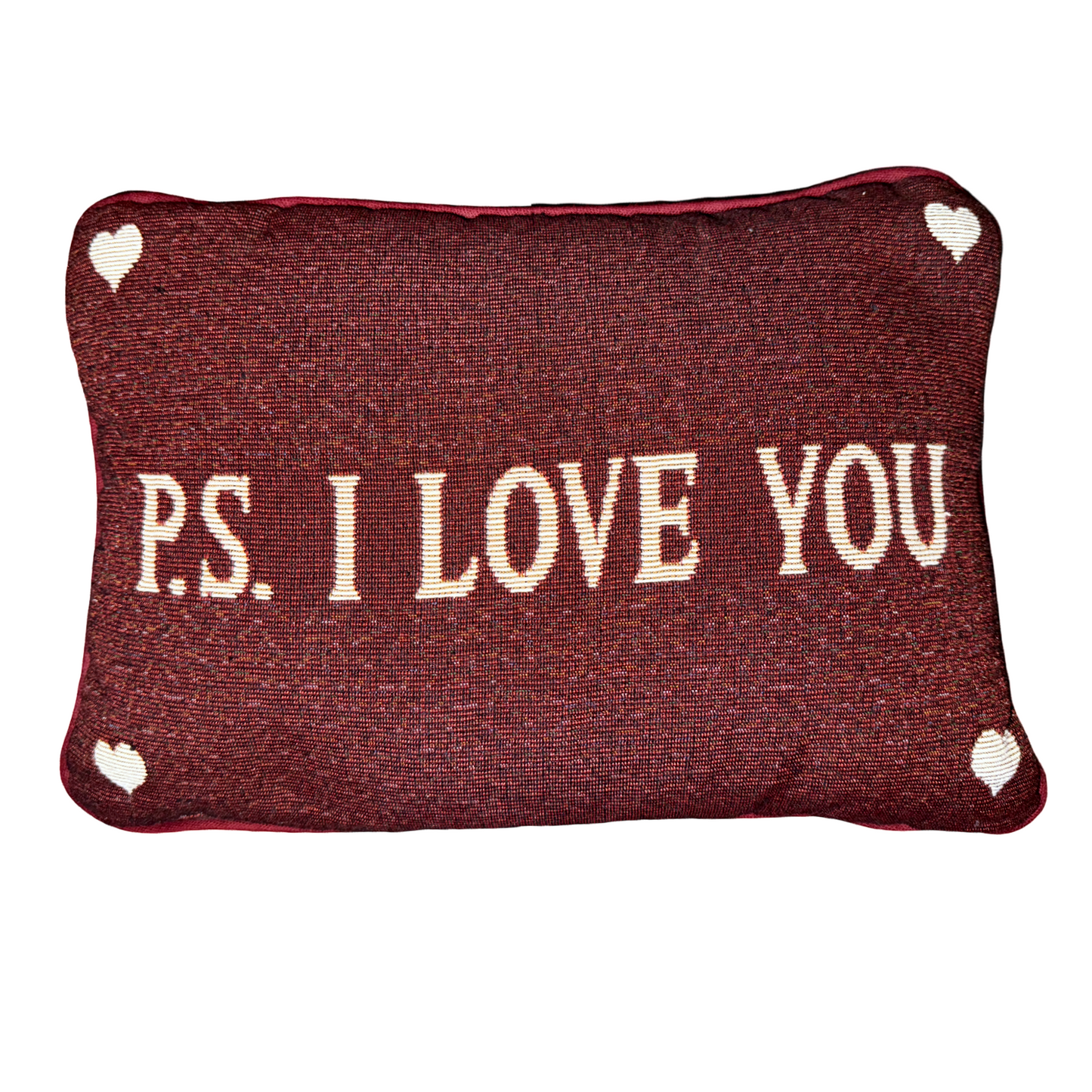 Tapestry Throw Pillow “P.S. I Love You”