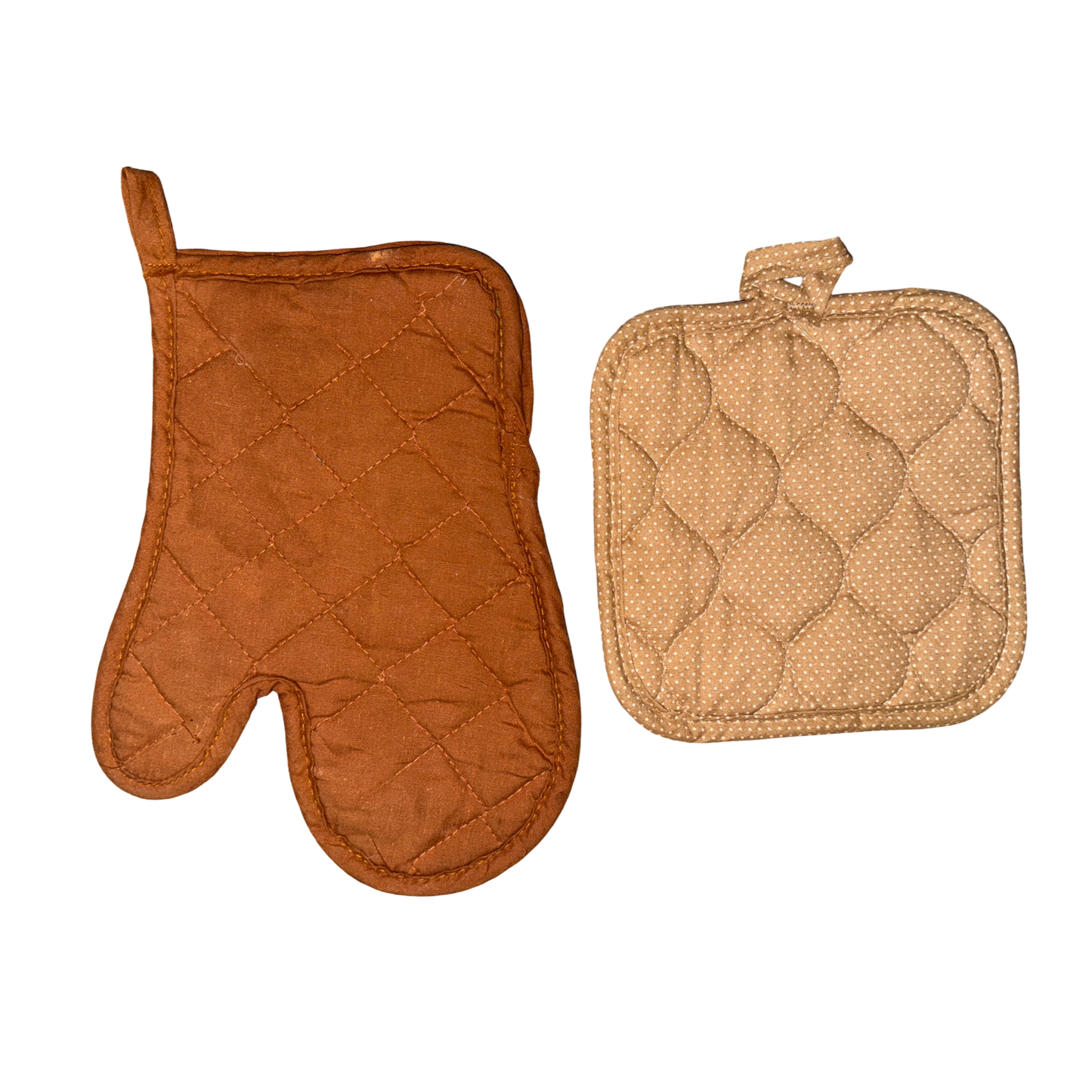 Vintage 70s Oven Mitt Pot Holder