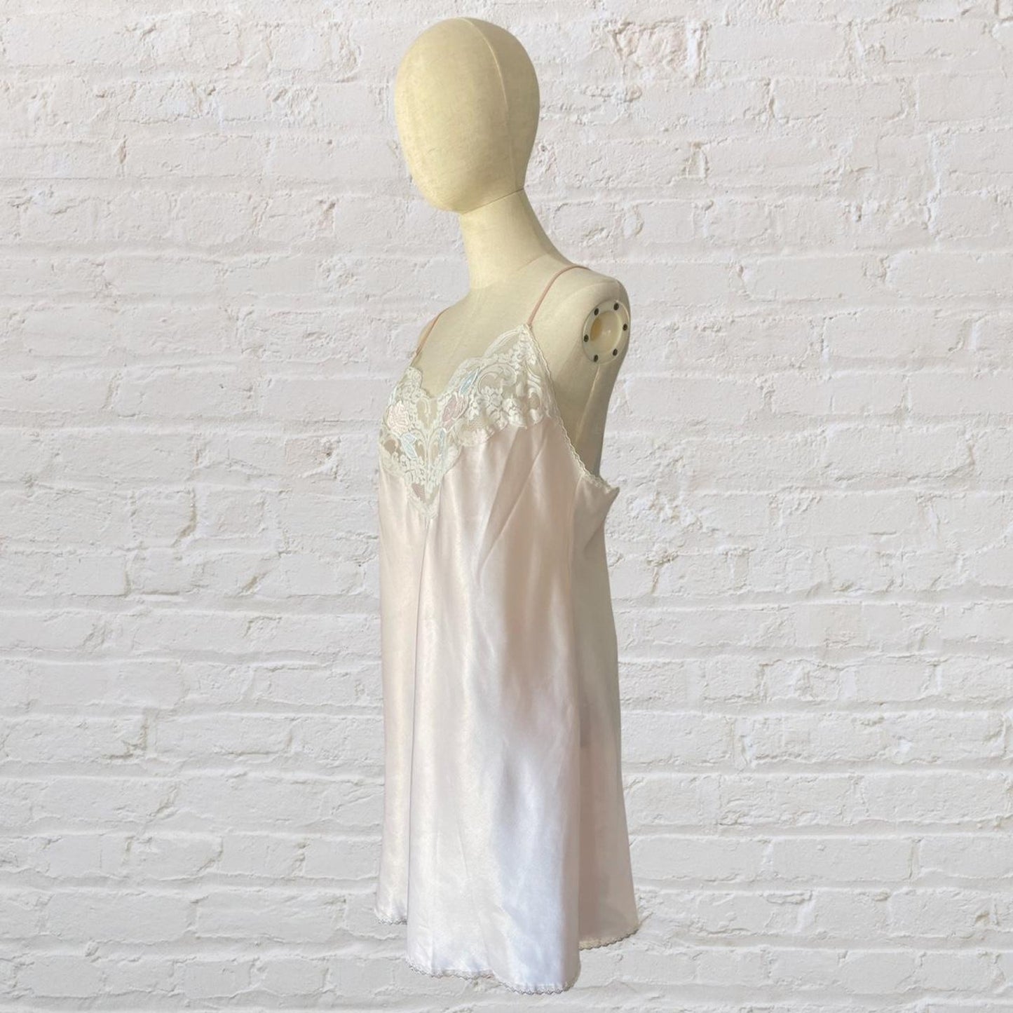 Vintage 90s Floral Lace Slip Dress