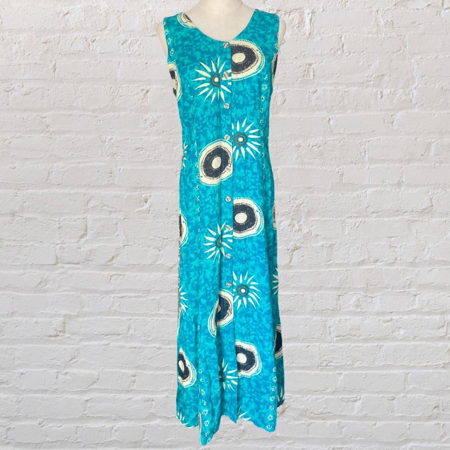 Vintage 90s Printed Maxi Dress